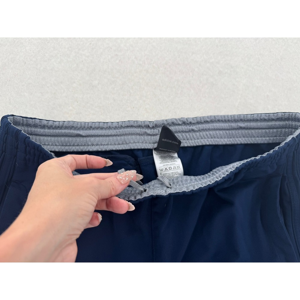 Adidas Mens Navy Blue Track Pants XL Athletic Training Joggers athleisure sporty - Picture 4 of 10